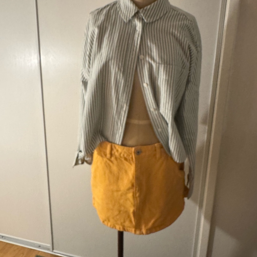Mustard Yellow denim Skirt